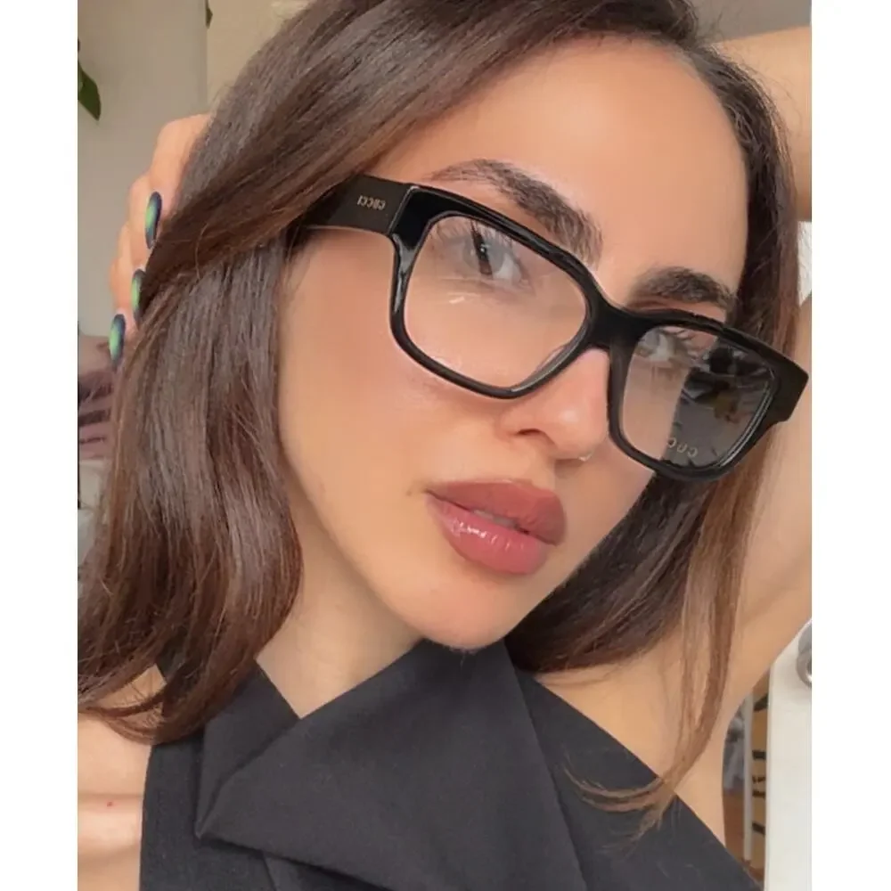NEW Gucci GG1428O Black Unisex Square Eyeglasses Frames